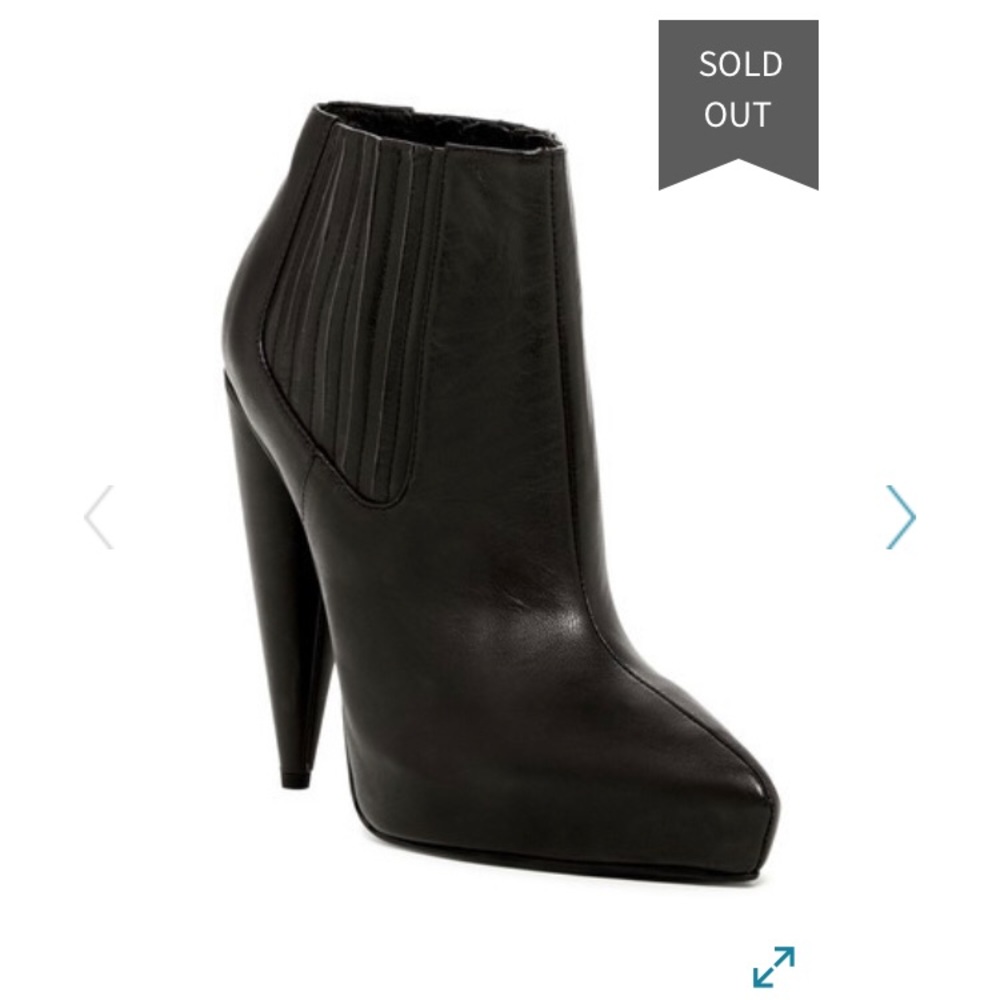 Jeffrey Campbell’s Black Loveland Cone Bootie New